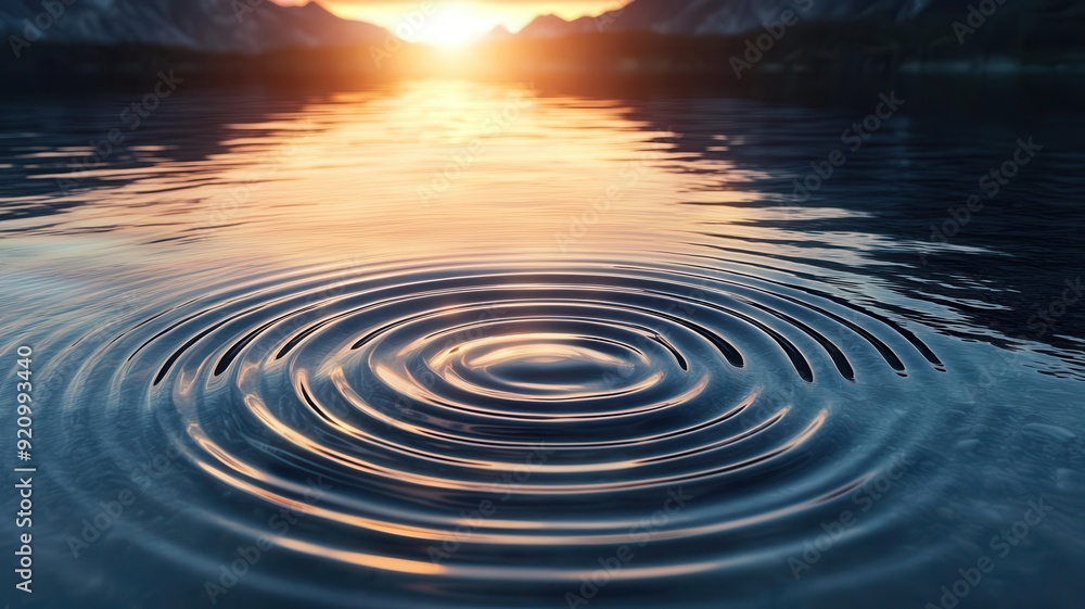 Sun Ripples Sun flare bouncing off the surface of a lake, creating a full spectrum ...