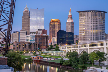 Wall Mural - downtown Cleveland, Ohio