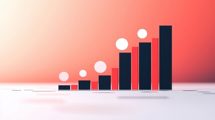 Canvas Print - Abstract Growth Chart.