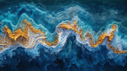 Poster - Abstract Ocean Waves