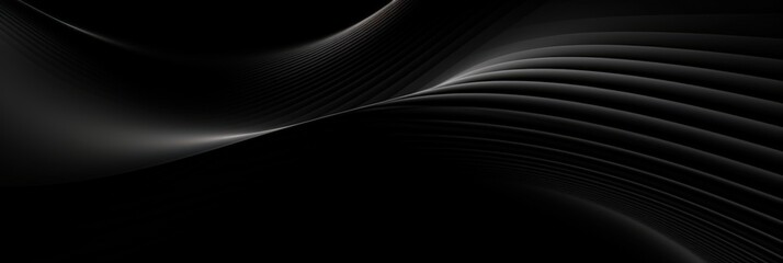 Canvas Print - Abstract Dark Waves Background