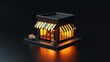 © Lumi Stock Studio - building in the dark, house on the night, 3d isometric house