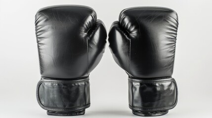 Poster - A pair of isolated boxing gloves, perfect for a high-intensity workout focused on agility and strength.