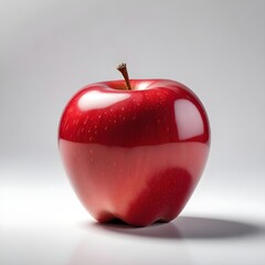 Wall Mural - red apple on white background