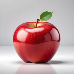 red apple isolated on white