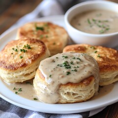 Wall Mural - Delicious Biscuits and Gravy