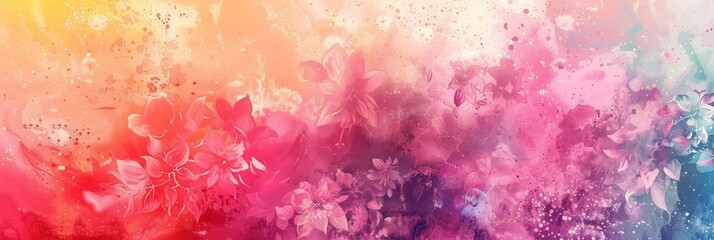 Wall Mural - A stunning and captivating blend of vibrant colors coming together to create an eyecatching abstract design