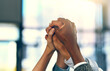© JordaanExams/peopleimages.com - Collaboration, business people and hands up in office for diversity, inclusion and acceptance for equal opportunity. Trust, employees or team with solidarity for group, awareness or support for goals