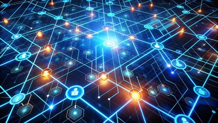 Wall Mural - navigating the labyrinth of cybersecurity threats: a visual representation of anonymous agents gener