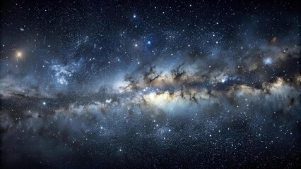 Wall Mural - Abstract Dark Space Background with White Speckles and Subtle Scratches  AI generated