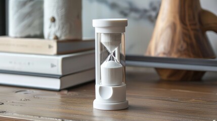 Canvas Print - A travel-sized sand clock, designed for portability and convenience, perfect for use on the go or in small spaces.