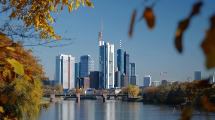 Wall Mural - A well-known skyscraper that defines the skyline, representing modernity and economic prowess.