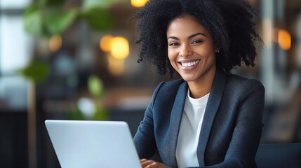 Canvas Print - Confident Businesswoman at Work