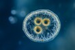© siripimon2525 - Observation of a single-celled organism in water, high resolution, detailed textures, crisp focus