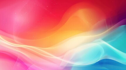 Poster - abstract colorful background with waves