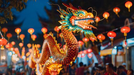 Poster - Beautiful illustration of the Chinese Dragon