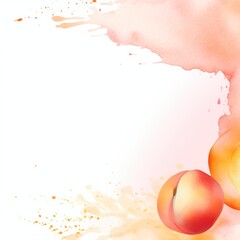 Peach splash banner watercolor background for textures backgrounds and web banners texture blank empty pattern 