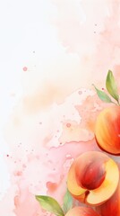 Peach splash banner watercolor background for textures backgrounds and web banners texture blank empty pattern 