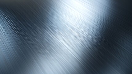 Wall Mural - Shiny Metal Plate Reflecting Light in Detailed Close-up Shot