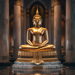 Wall Mural - Buddha, Buddhist. Meditation