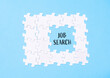 © Алла Морозова - A puzzle with the word job search written in the middle