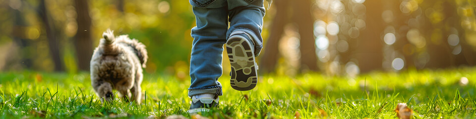 Sticker - running, close up of feet