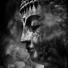 Poster - Buddhism, moment of meditation