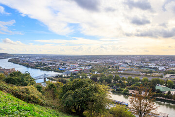 Wall Mural - Panoramic view of Rouen, Normandy, France