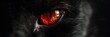 © lime - As the blood moon rises, the black cat's crimson eyes illuminate the night with an eerie light.Generative AI.血月が昇るにつれて、黒猫の深紅の瞳が夜を不気味な光で照らす。Generative AI.