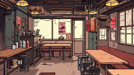 Wall Mural - Japanese Restaurant Interior