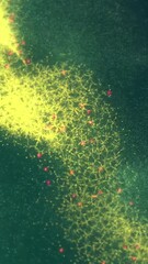 Wall Mural - abstract background with light and particles. sparks, seamless loop texture. golden particles