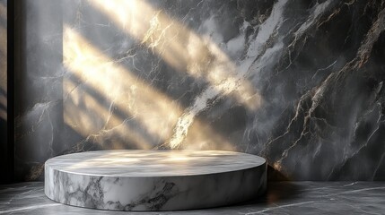 Sticker - Marble Pedestal with Sunbeams