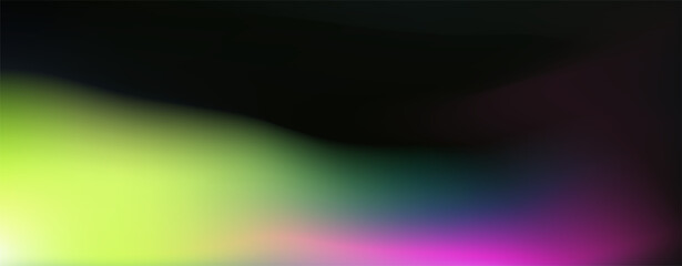 Poster - Blurred ambient vector background in neon vibrant colors.