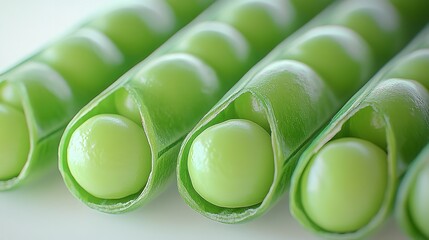 green peas isolated