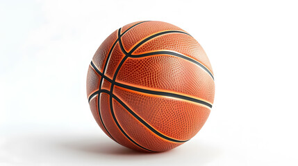 Basketball isolated: A basketball isolated for clarity.