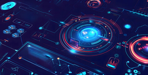 vector abstract security system concept with a fingerprint on technology background design