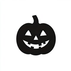 Halloween pumpkin with spooky face. Illustration of a Jack-o-lantern