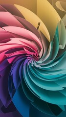 Wall Mural - beautiful colorful gradient wallpaper design