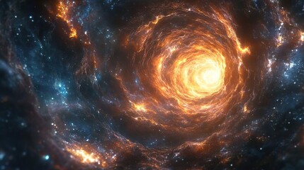 Canvas Print - Galaxies spiraling into existence from the energy of the Big Bang photo