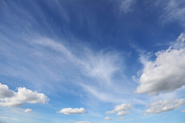 Wall Mural - White clouds in blue sky