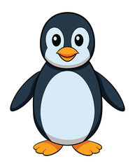 Sticker - A penguin cartoon illustration