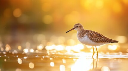 Wall Mural - Water bird Sandpiper