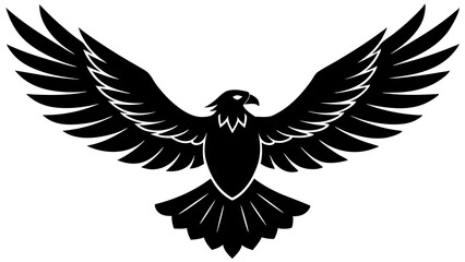 Wall Mural - eagle with wings vector