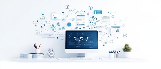 a customer service professional using crm software to track and respond to customer inquiries, demon