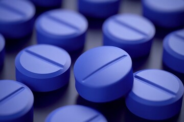 close up of medicine capsules in blue hues capturing the cool and calm approach in modern pharmaceut