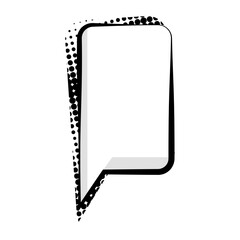 Sticker - Comic-style speech bubble with halftone dot pattern design