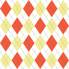 Wall Mural - Seamless Repeating Argyle Geometric Pattern in Soft Trendy Colors. Perfect for backgrounds