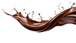 © Vector Nazmul - Dark chocolate liquid splash isolated on transparent white background, clipping path
