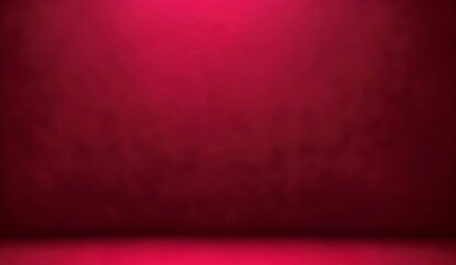 Wall Mural - a red wall with a light on it and a red floor, plain studio background, dark red background, deep red background