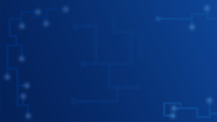 Bright blue futuristic background with modern technology features. Vector illustration. Suitable for wallpaper, presentations, banners, etc.